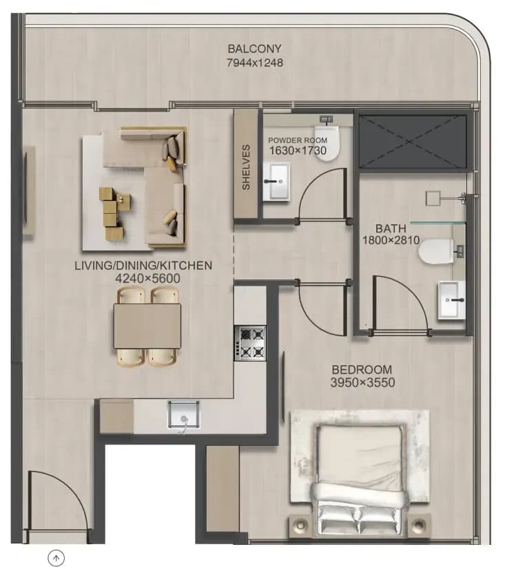1 BR