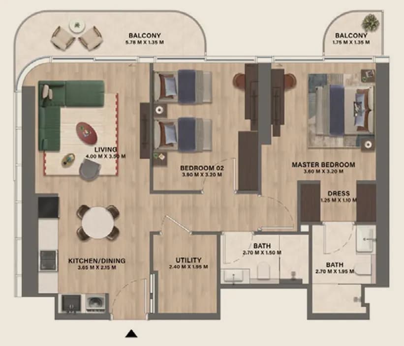 2 BR
