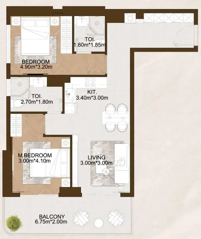 2 BR
