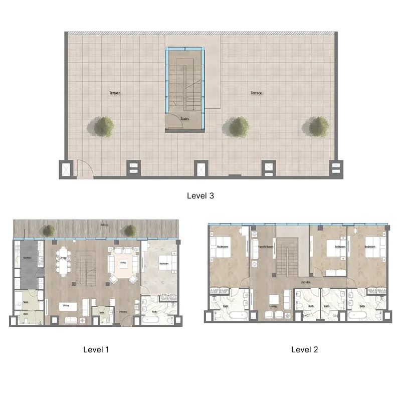 4 BR Duplex