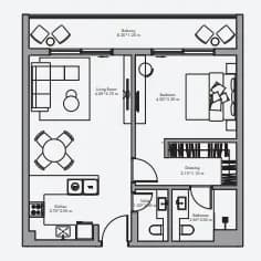 1 BR