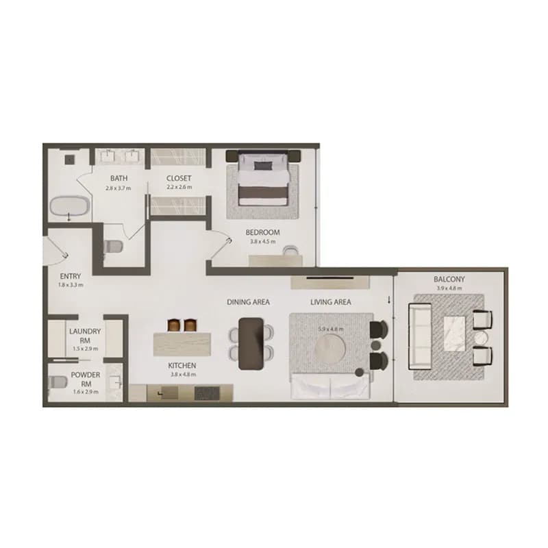 1 BR