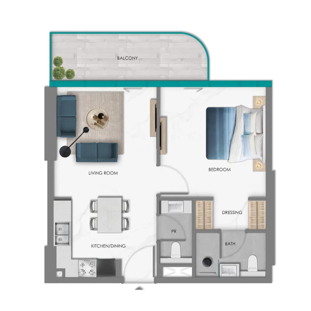 1 BR