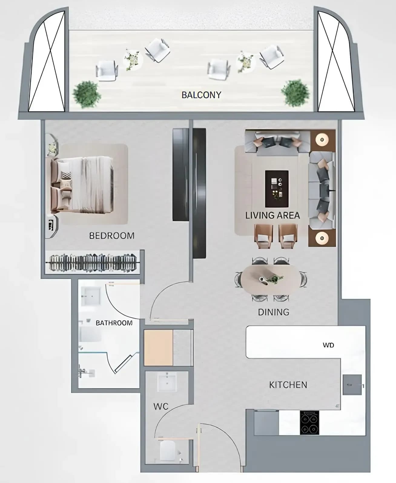 1 BR