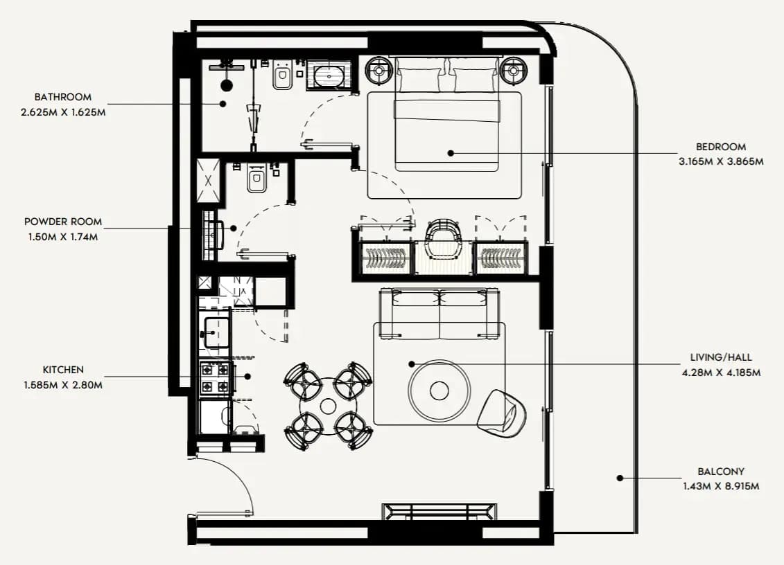 1 BR