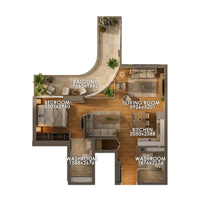 1 BR