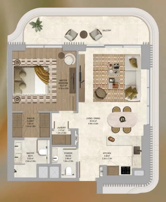 1 BR