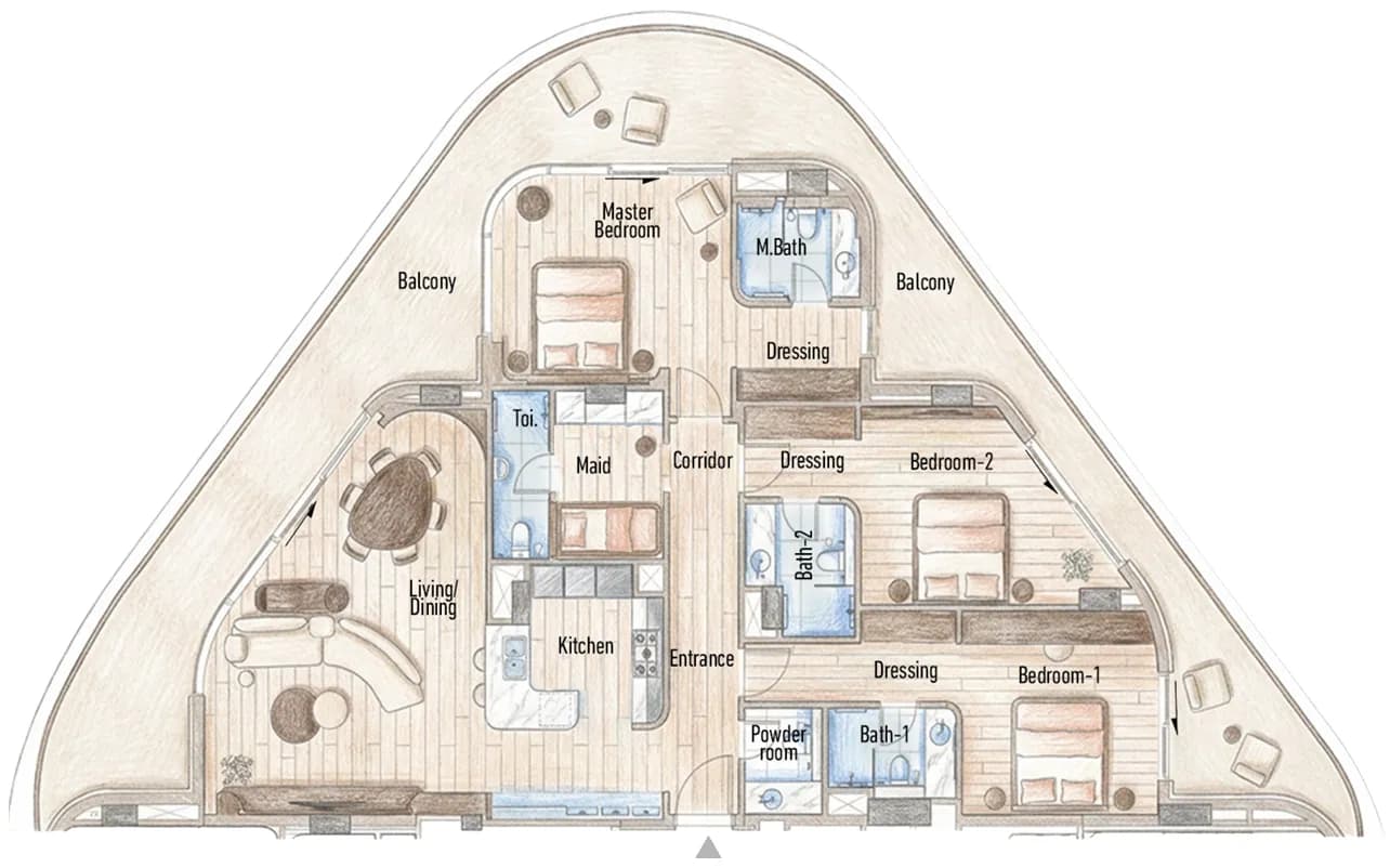 3 BR