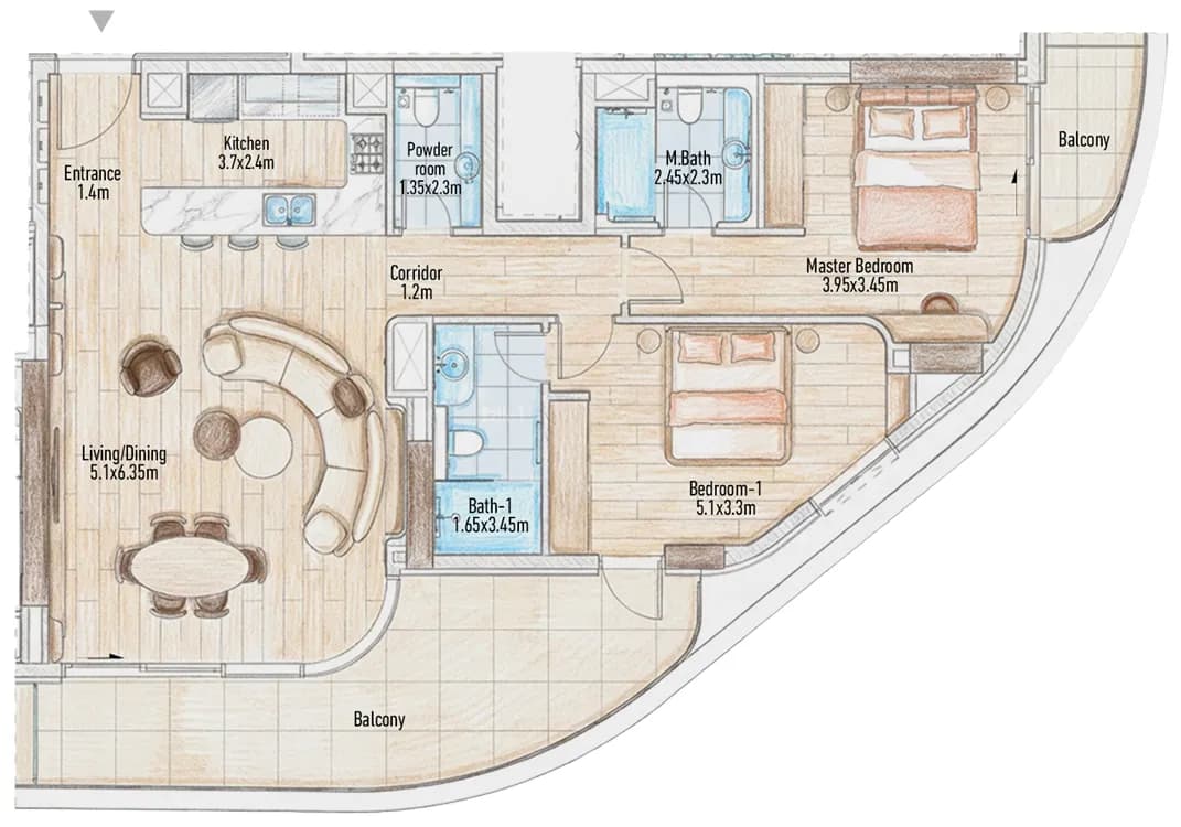 2 BR