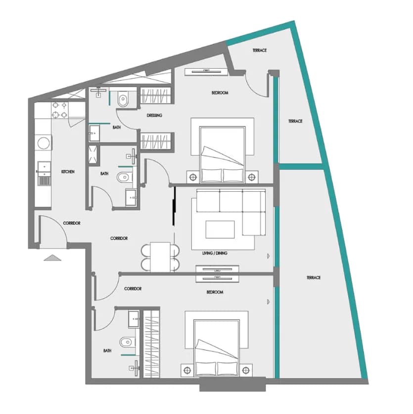2 BR