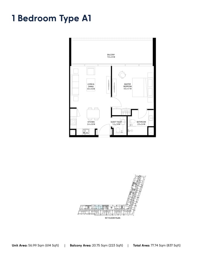 1 BR
