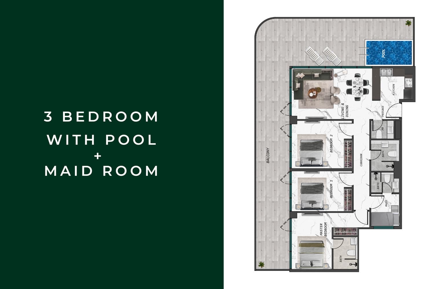3 BR