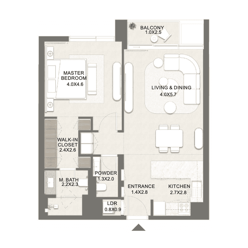 1 BR