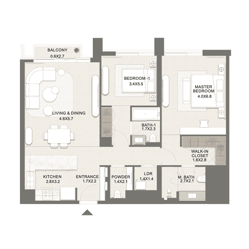 2 BR