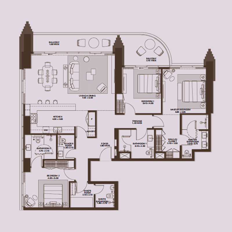 3 BR