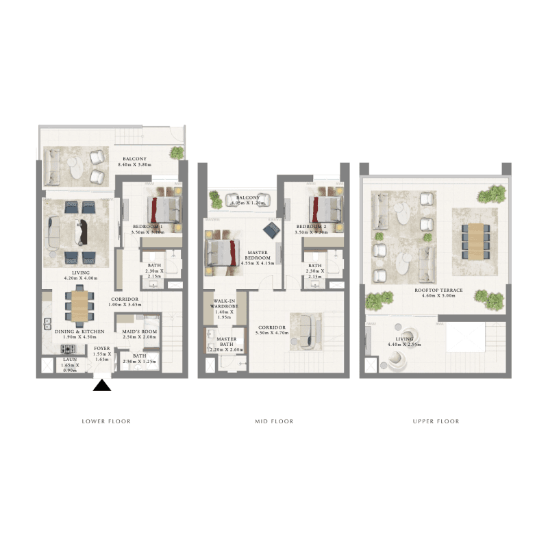 3 BR Townhouse