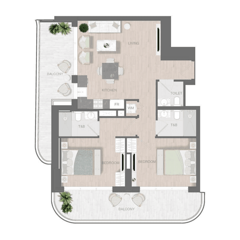 2 BR