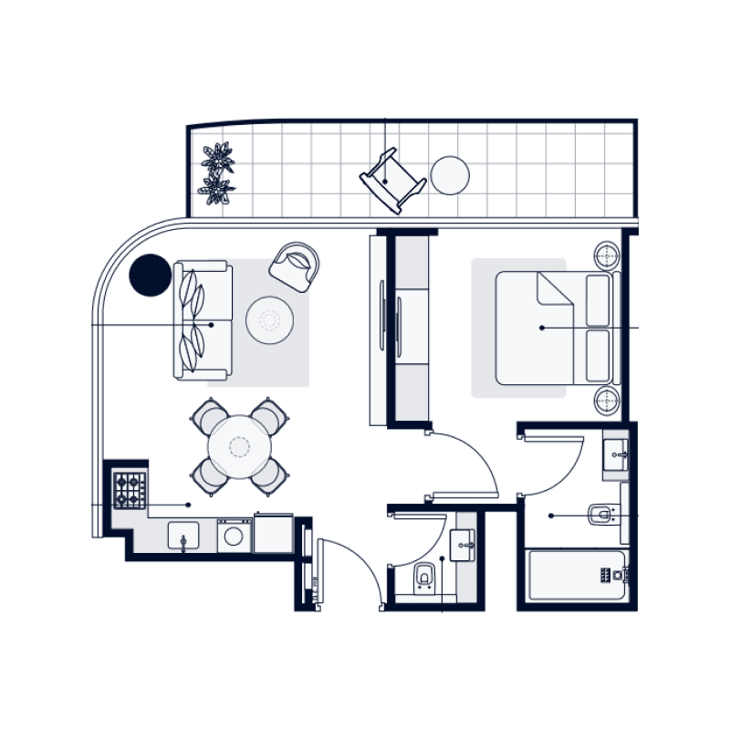 1 BR