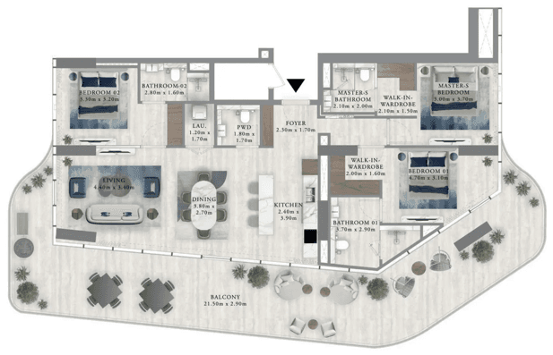 3 BR