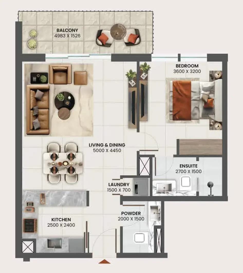 1 BR