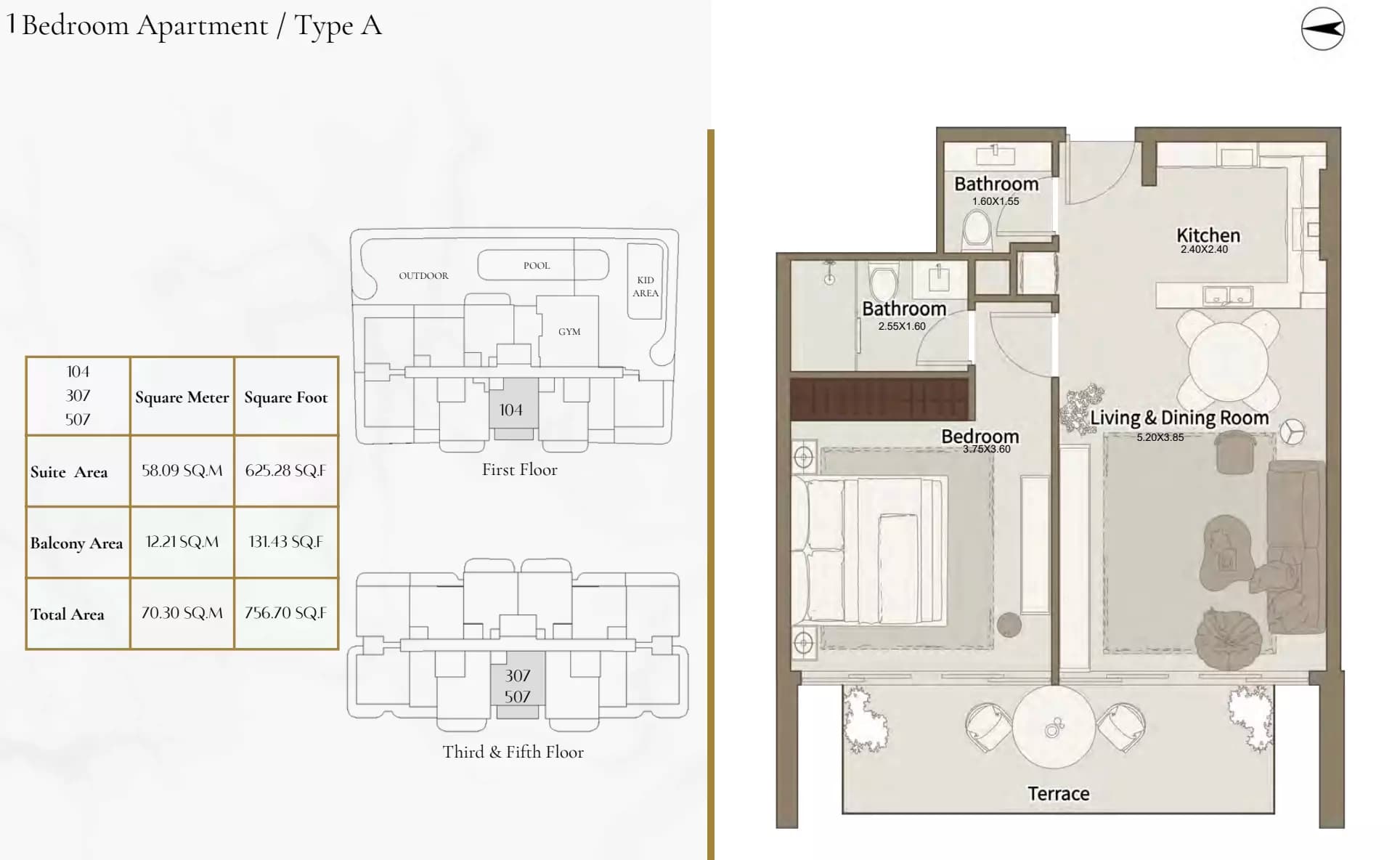 1 BR